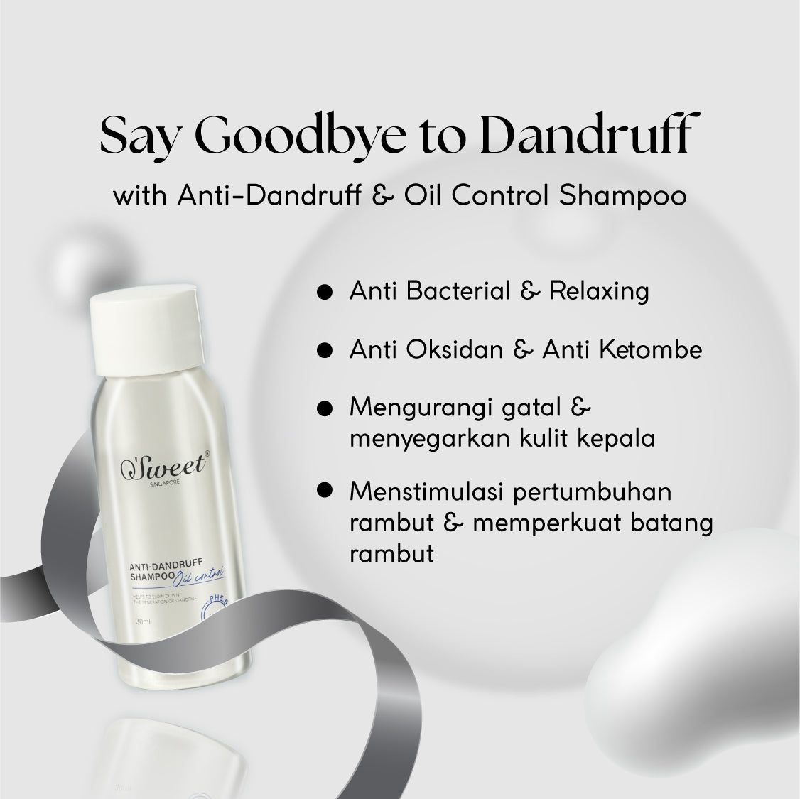 OSWEET Anti-Dandruff & Oil Control Shampoo 30ML