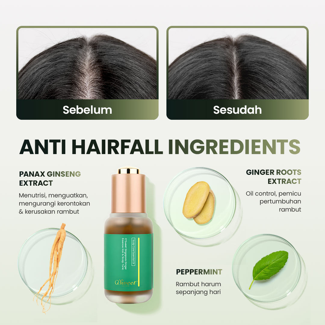 OSWEET Hair Revival Bundling Ginger Shampoo + Tonic