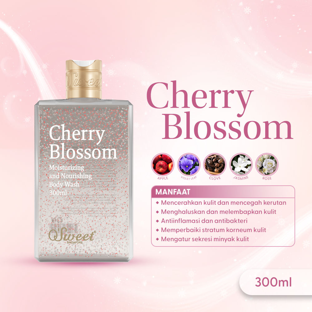 OSWEET Cherry Blossom Perfumed Body Wash - 300ml