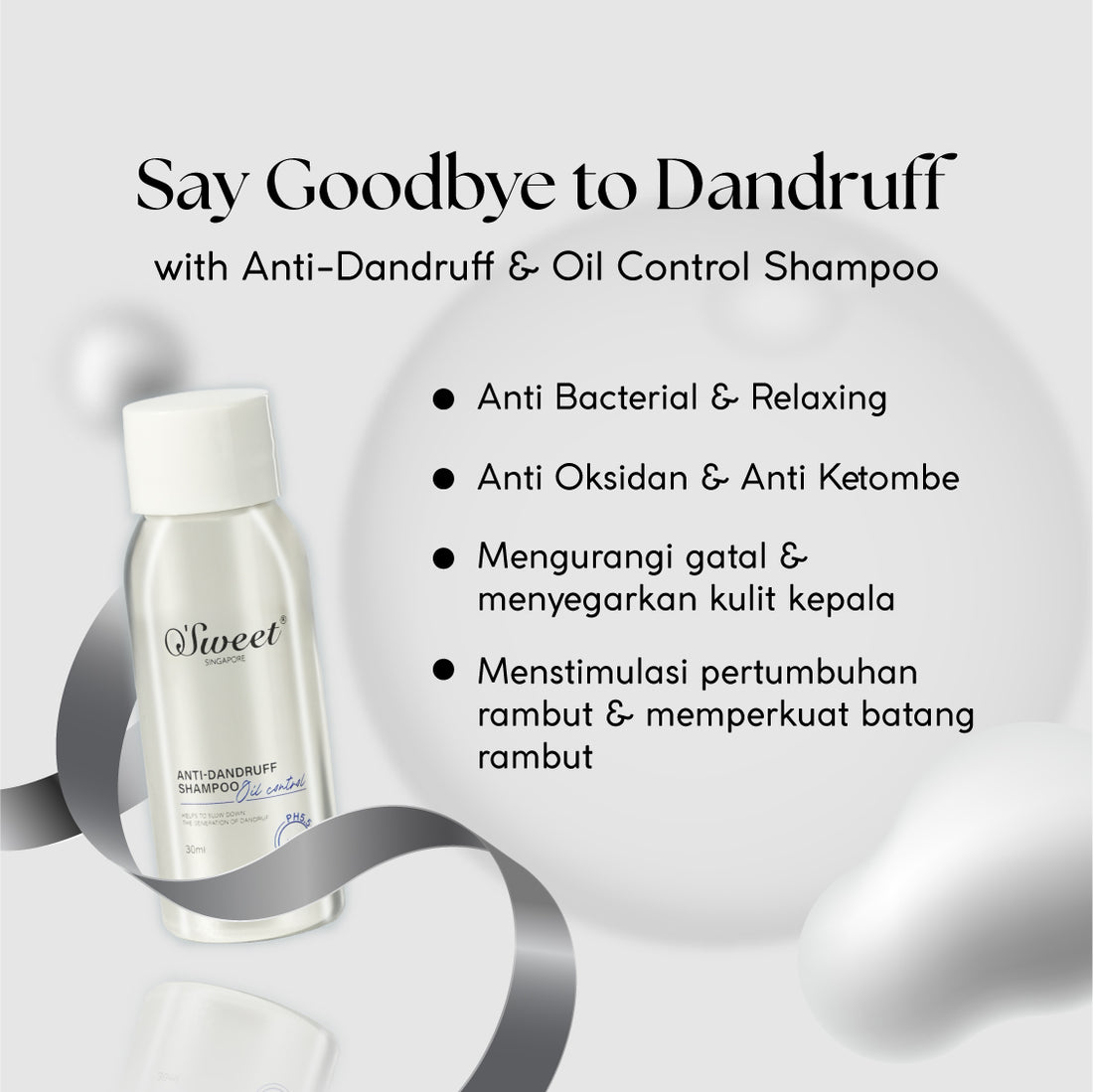 OSWEET Anti-Dandruff &amp; Oil Control Shampoo 30ML